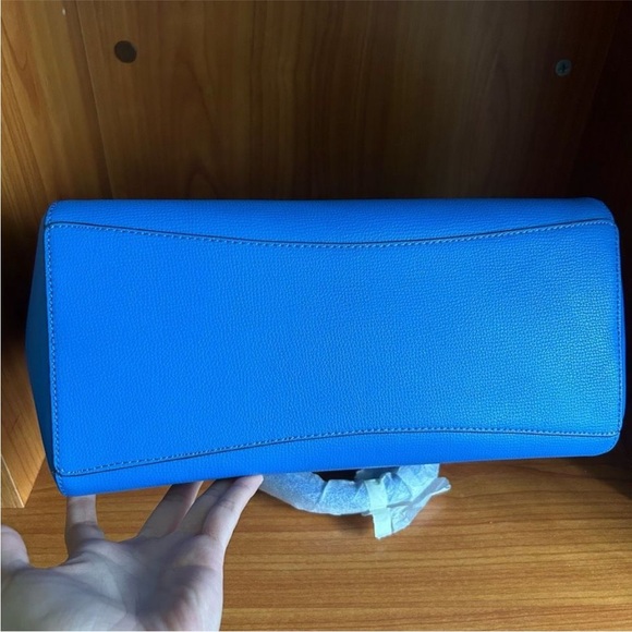 NWT Kate Spade Refined Grain Blue Satchel - Picture 6 of 10